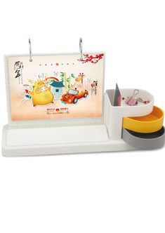 时尚创意塑胶台历